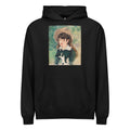 Black Hoodie Young Girl On A Bench Fillette Sur Un Banc Painting In High Resolution Signature