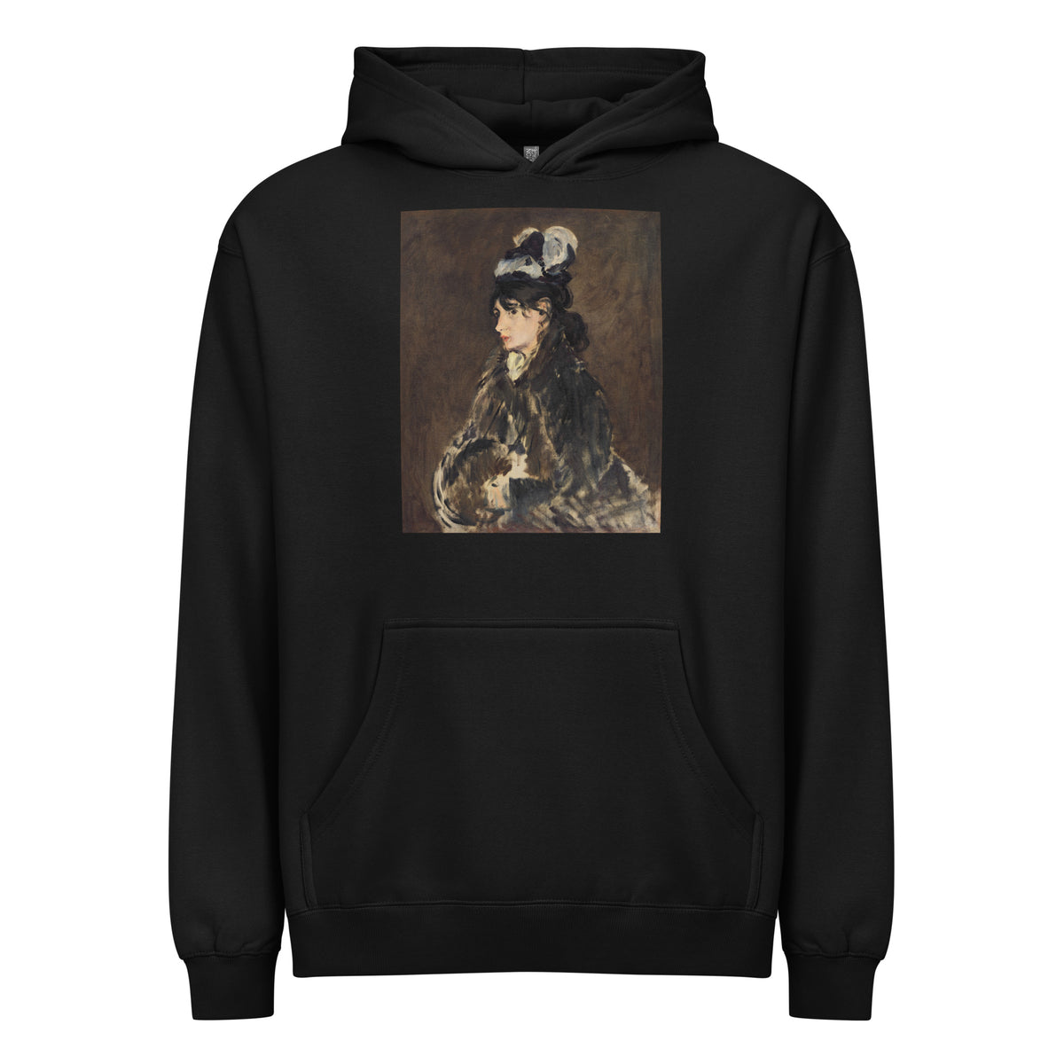 Black Hoodie Berthe Morisot C 1869 Painting In High Resolution Signature
