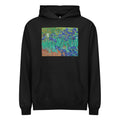 Black Hoodie Vincent Van Gogh S Irises Famous Painting Signature
