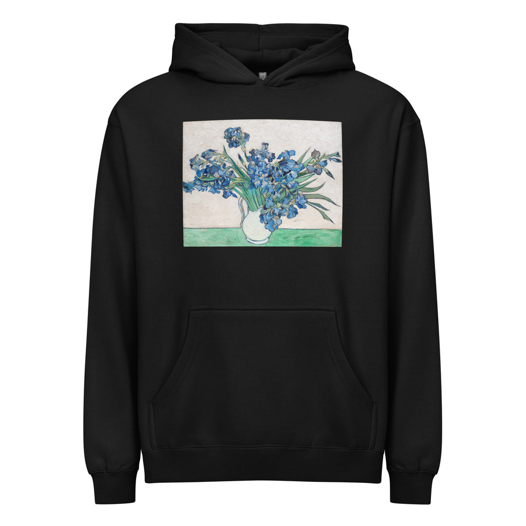 Black Hoodie Vincent Van Gogh S Irises Signature