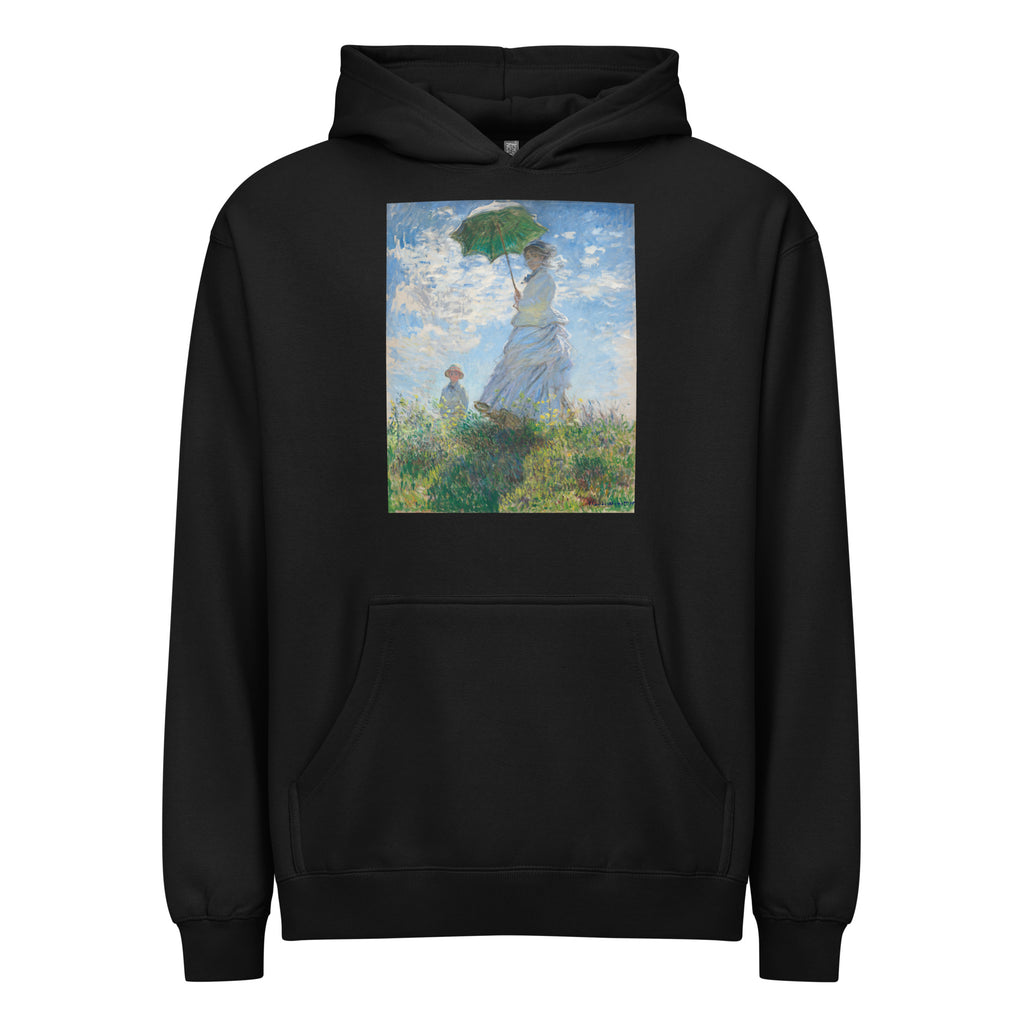 Black Hoodie Claude Monet S Madame Monet And Her Son Woman With A Parasol Famous Painting Signature