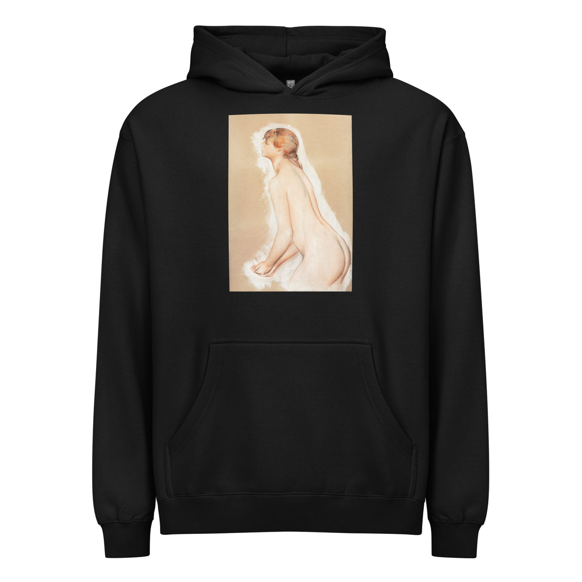 Black Hoodie Splashing Figure Study For The Large Bathers Signature