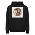 Black Hoodie Stained Glass Fouquet Mucha VII Signature