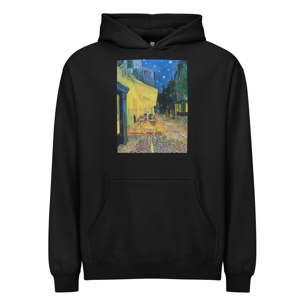 Black Hoodie Vincent Van Gogh S Cafe Terrace At Night Famous Painting Signature
