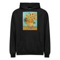 Black Hoodie Vincent Van Gogh S Vase With Twelve Sunflowers Famous Painting Signature