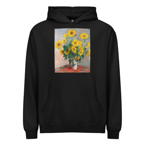 Black Hoodie Bouquet Of Sunflowers Signature