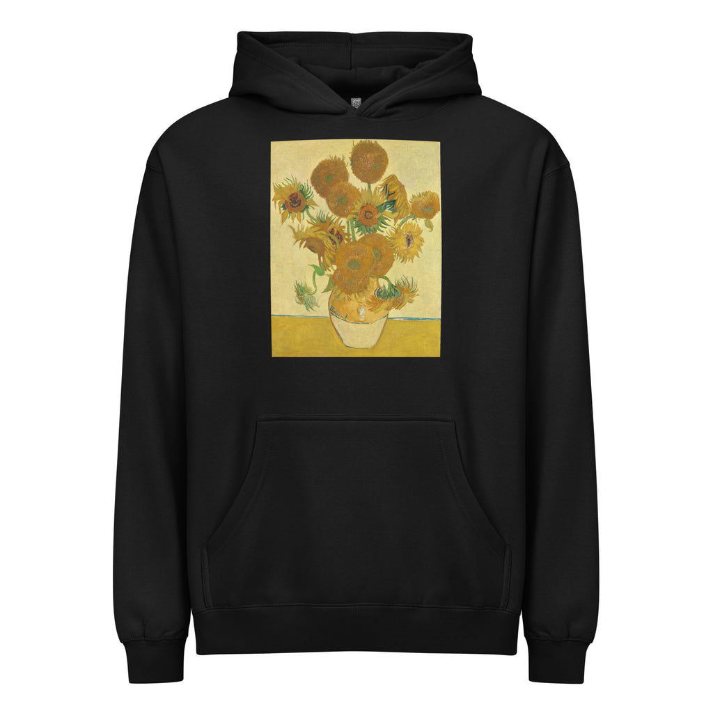 Black Hoodie Vincent Van Gogh S Sunflowers Famous Still Life Painting Signature