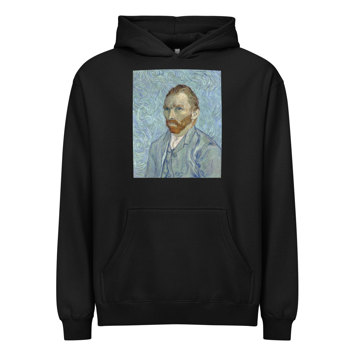 Black Hoodie Vincent Van Gogh S Self-Portrait Famous Painting Signature