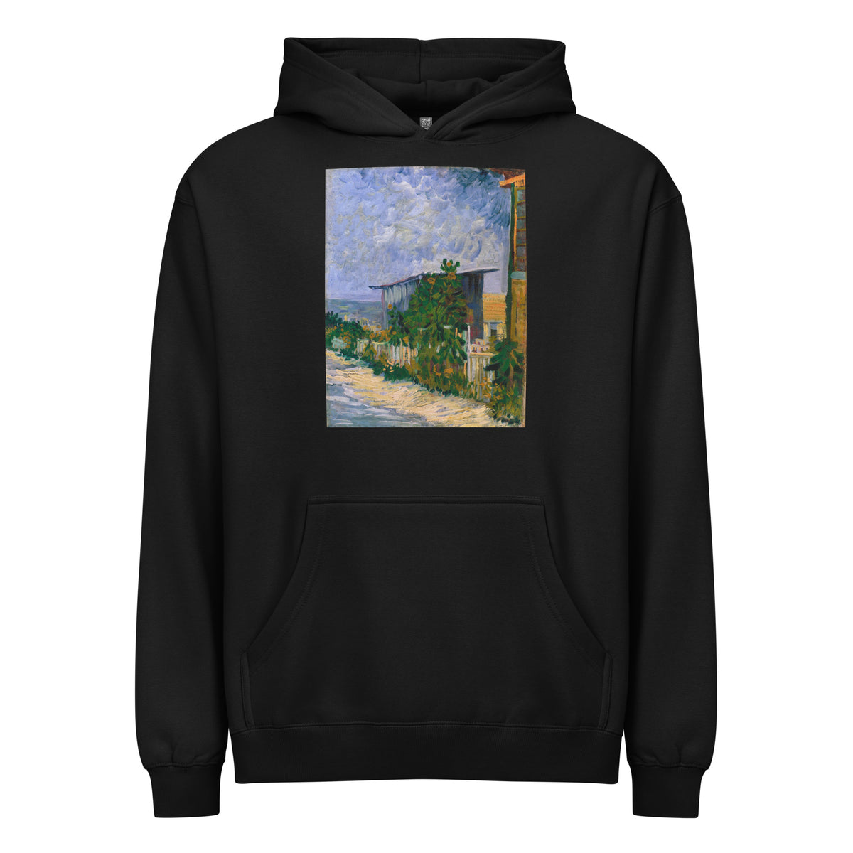 Black Hoodie Vincent Van Gogh S Shelter On Montmartre Famous Painting Signature