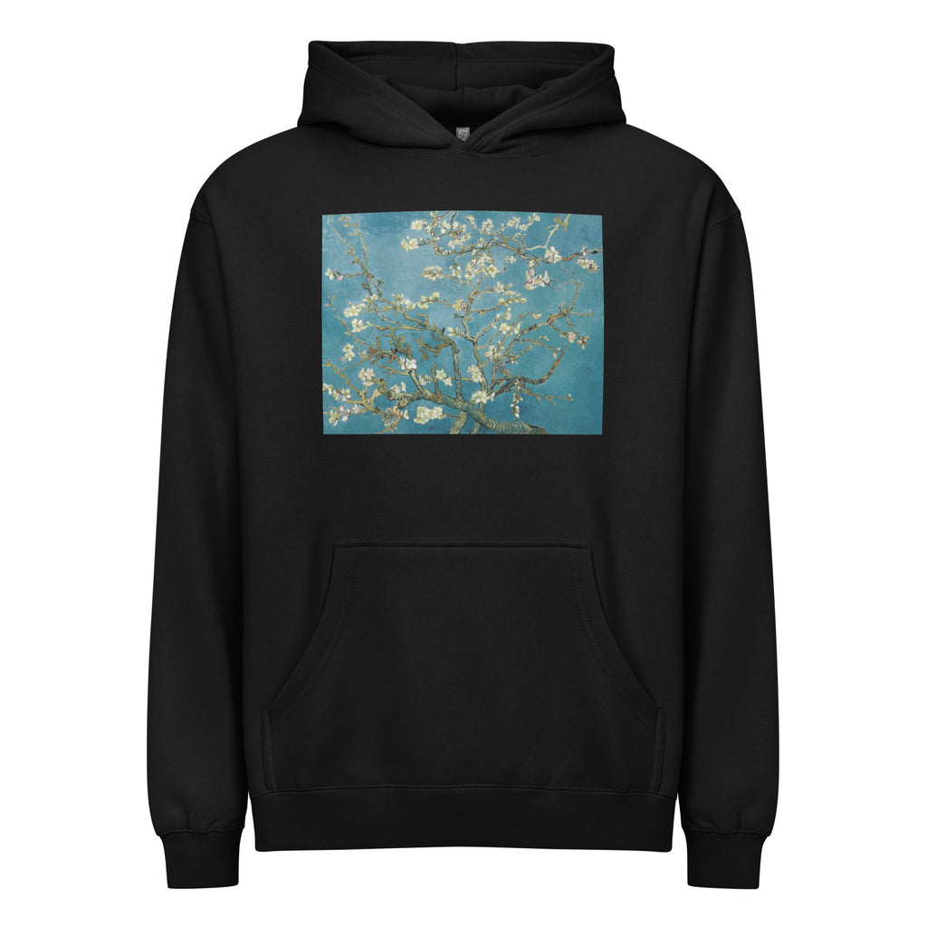 Black Hoodie Vincent Van Gogh S Almond Blossom Famous Painting Signature
