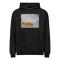 Black Hoodie Claude Monet S Red Boats At Argenteuil Famous Painting Signature