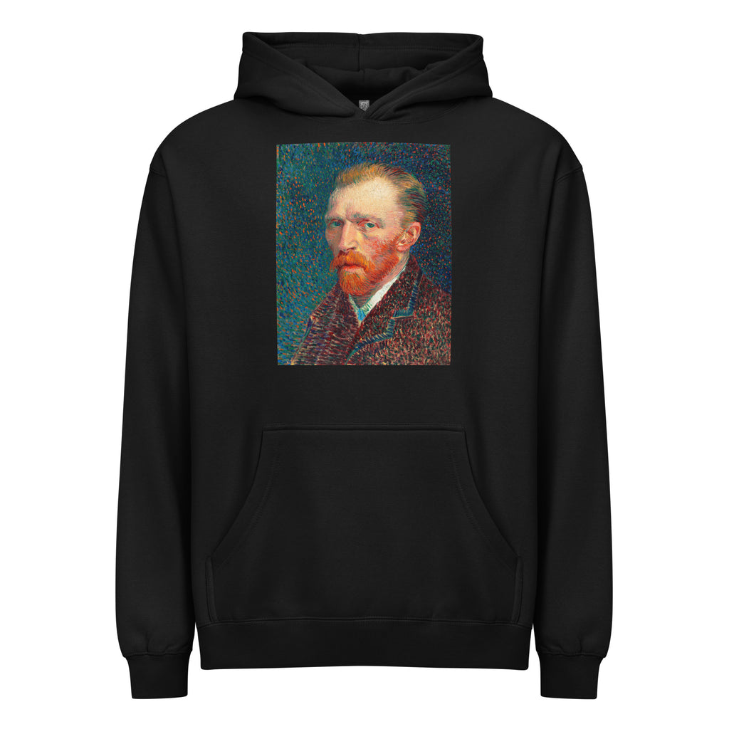 Black Hoodie Vincent Van Gogh S Self-Portrait Famous Artworks Signature
