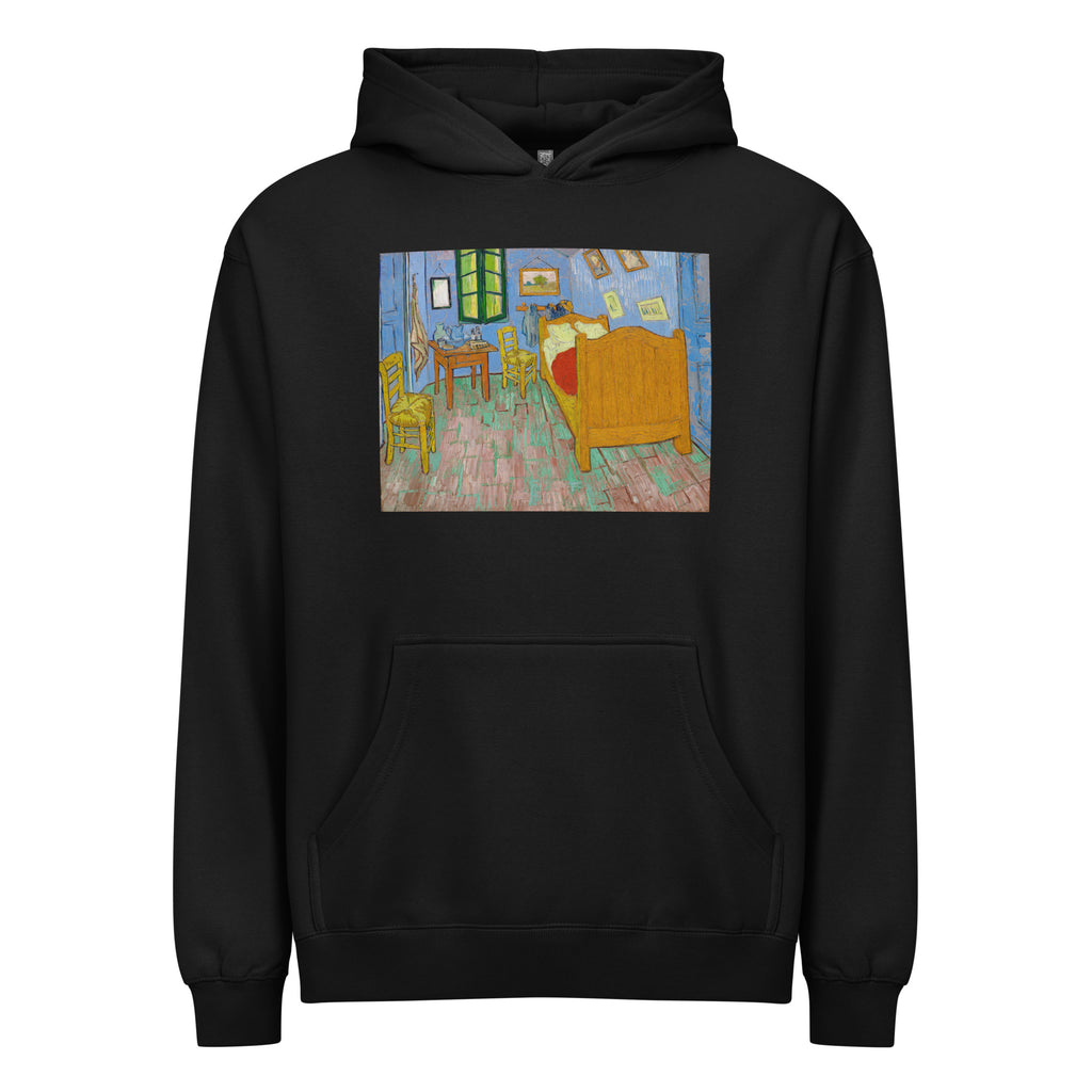 Black Hoodie Vincent Van Gogh S The Bedroom Famous Painting Signature
