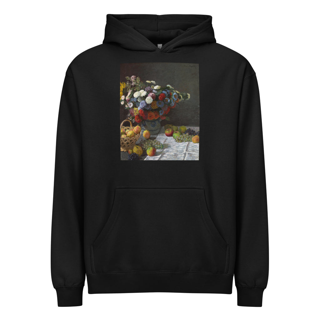 Black Hoodie Still Life With Flowers And Fruit Signature
