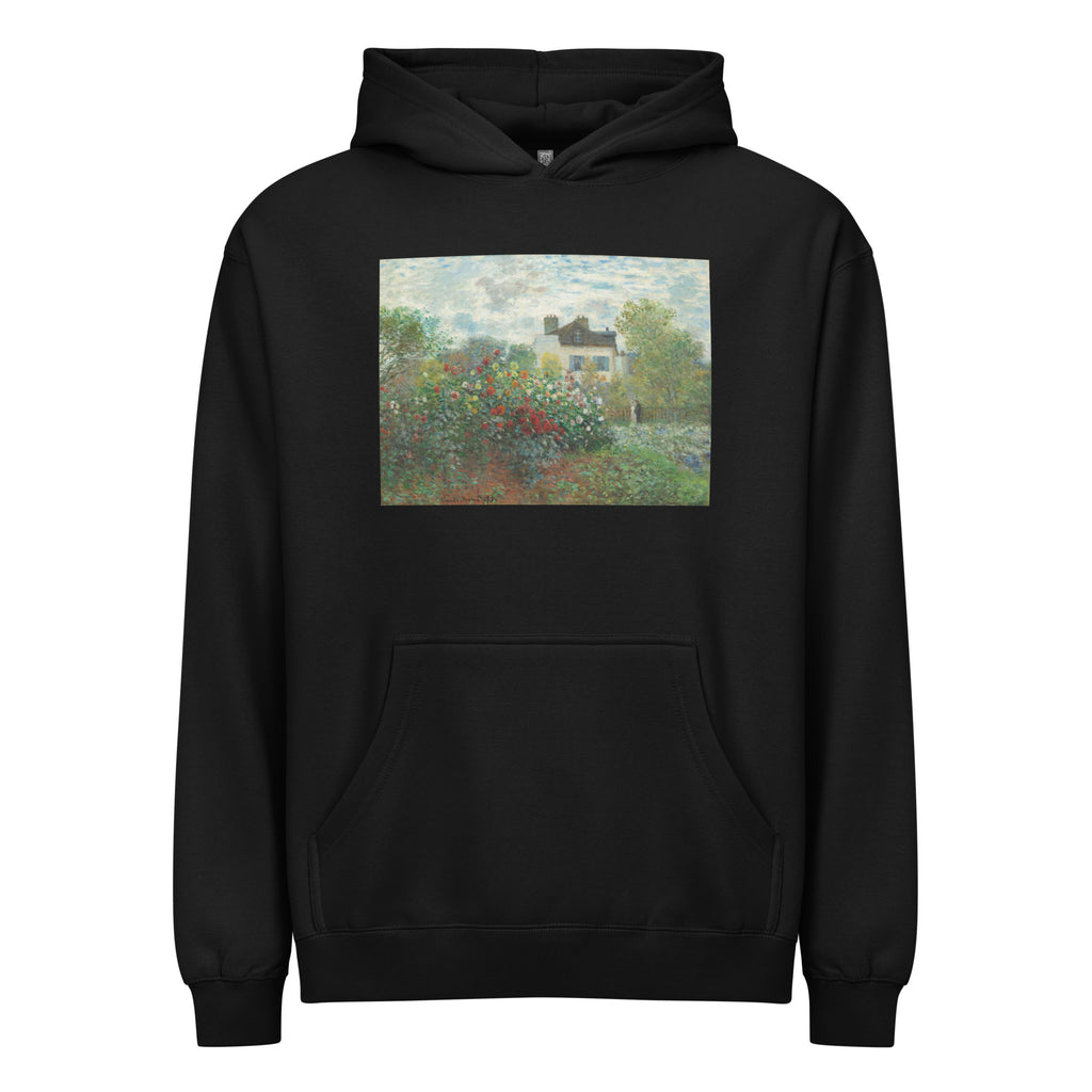 Black Hoodie The Artist S Garden In Argenteuil A Corner Of The Garden With Dahlias Signature