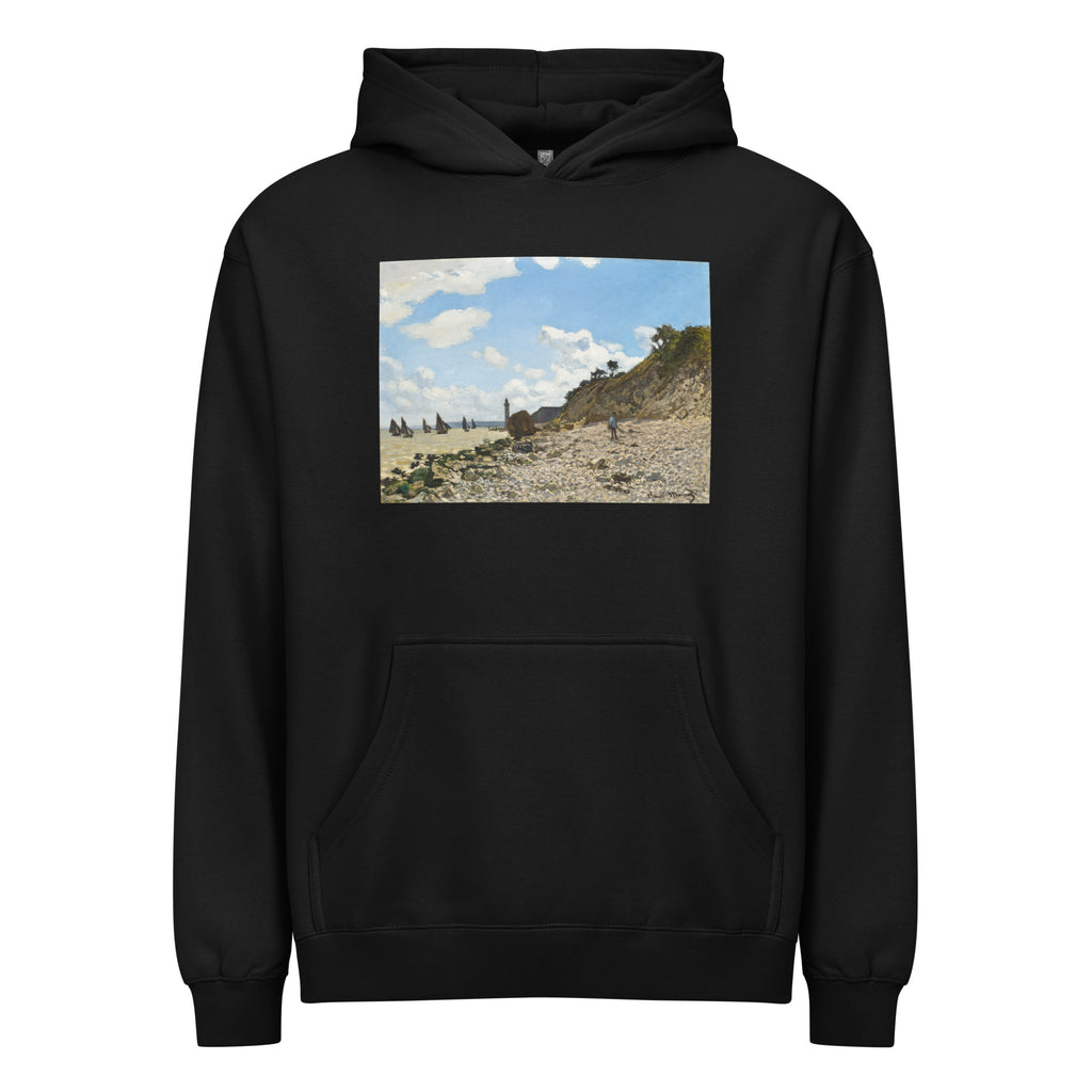 Black Hoodie The Beach At Honfleur Signature