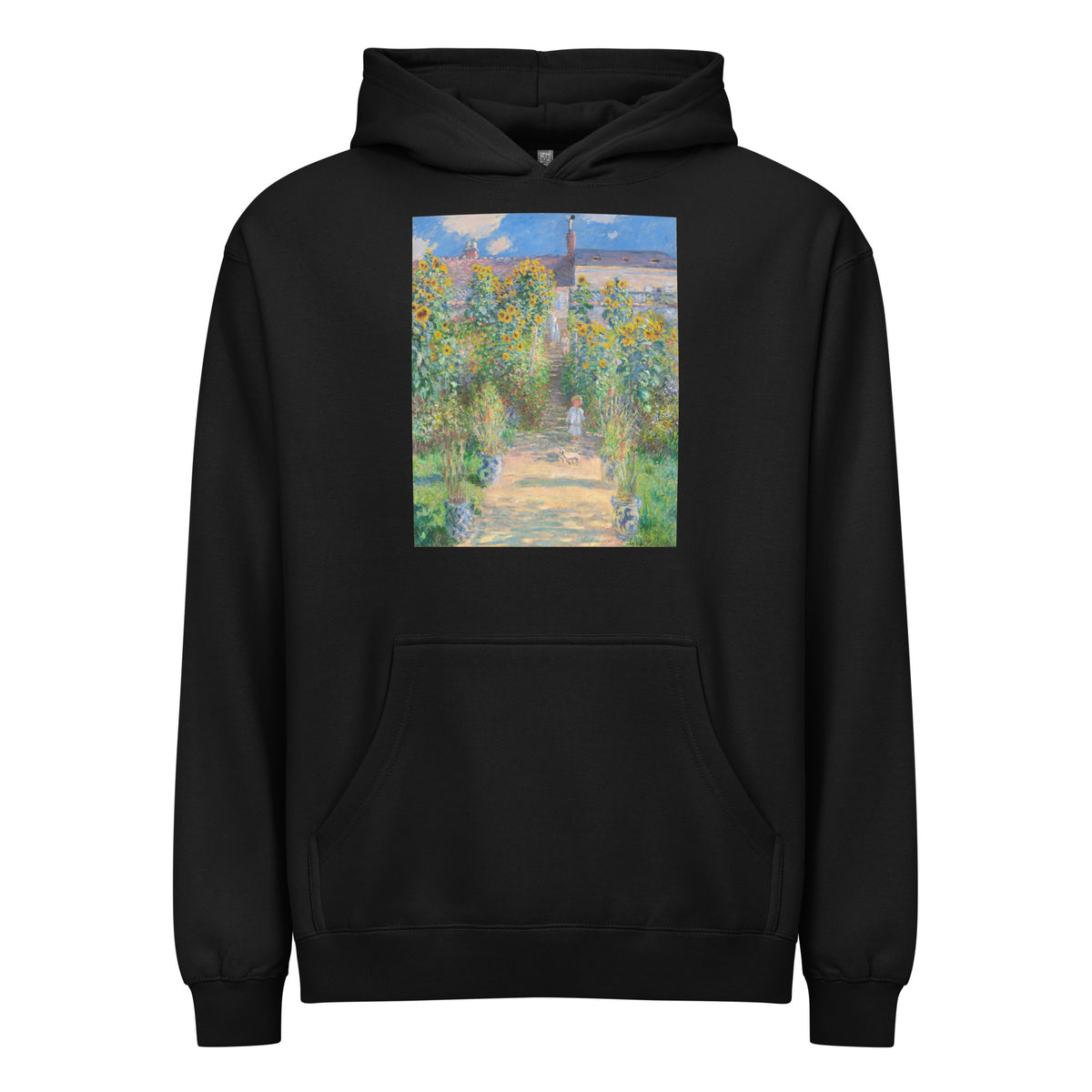 Black Hoodie The Artist S Garden At Vetheuil Signature