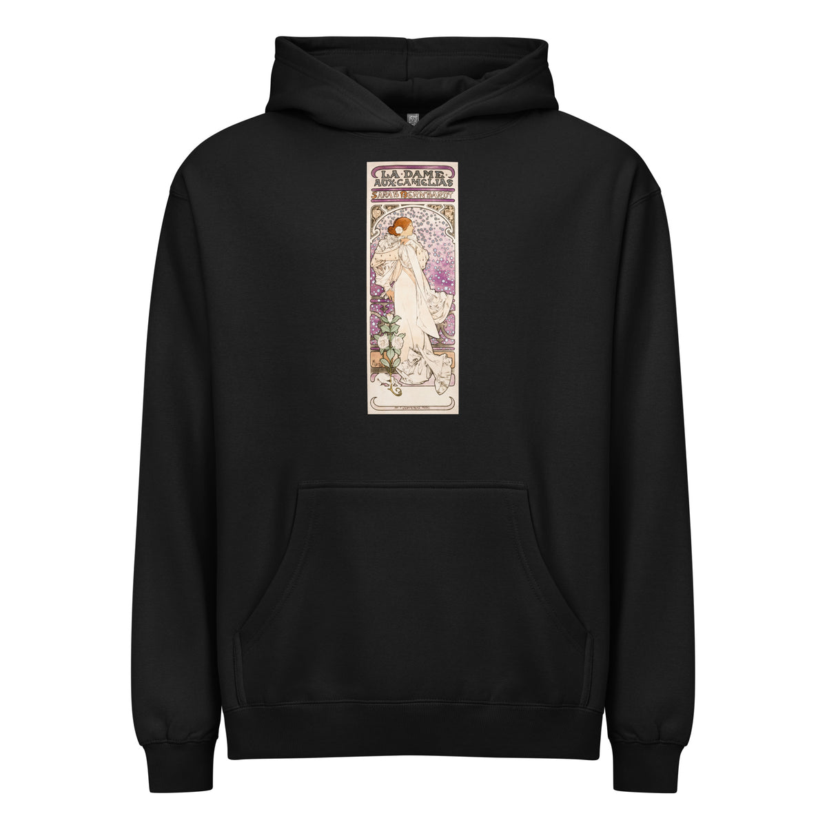 Black Hoodie La Dame Aux Camelias Sarah Bernhardt Signature