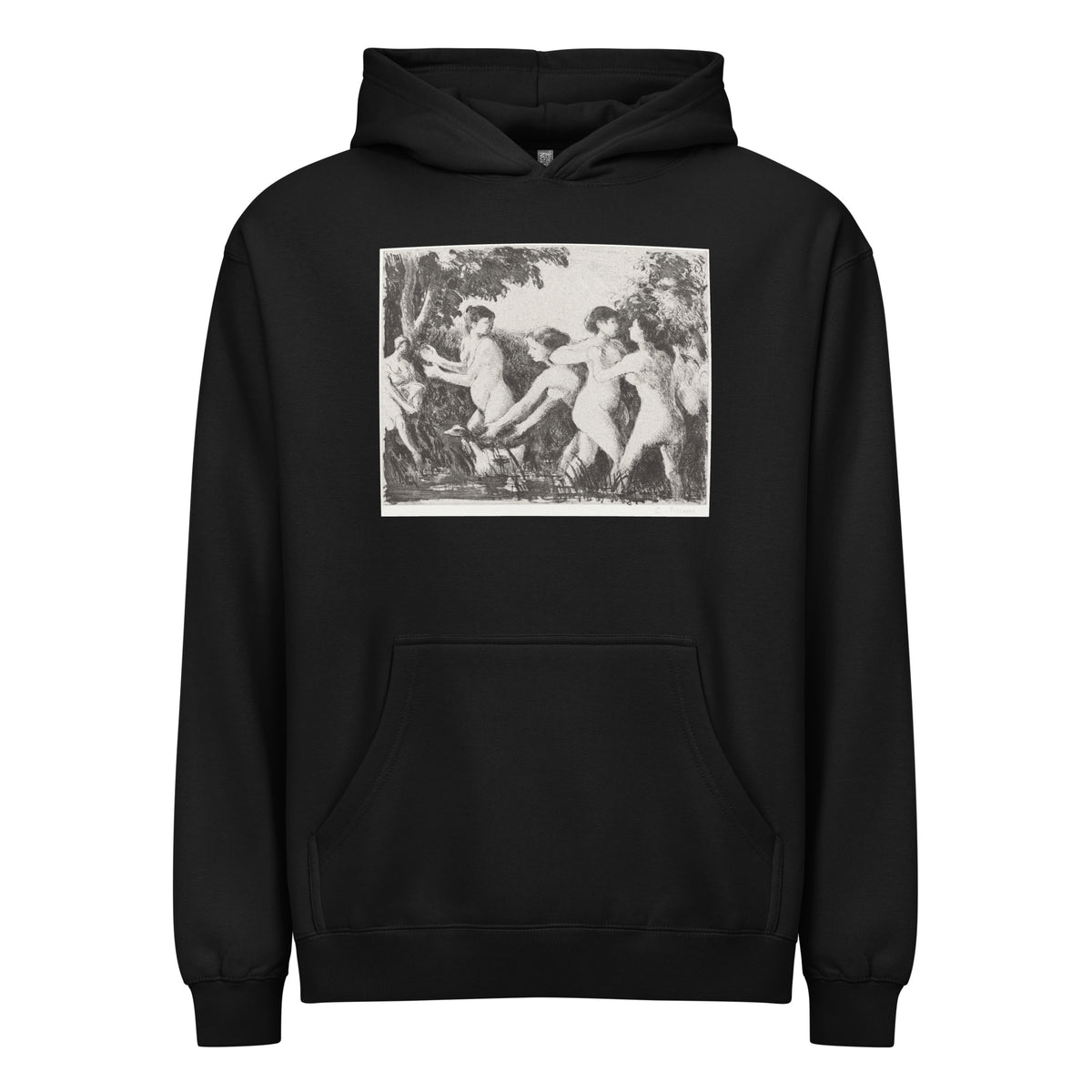 Black Hoodie Bathers Wrestling Signature