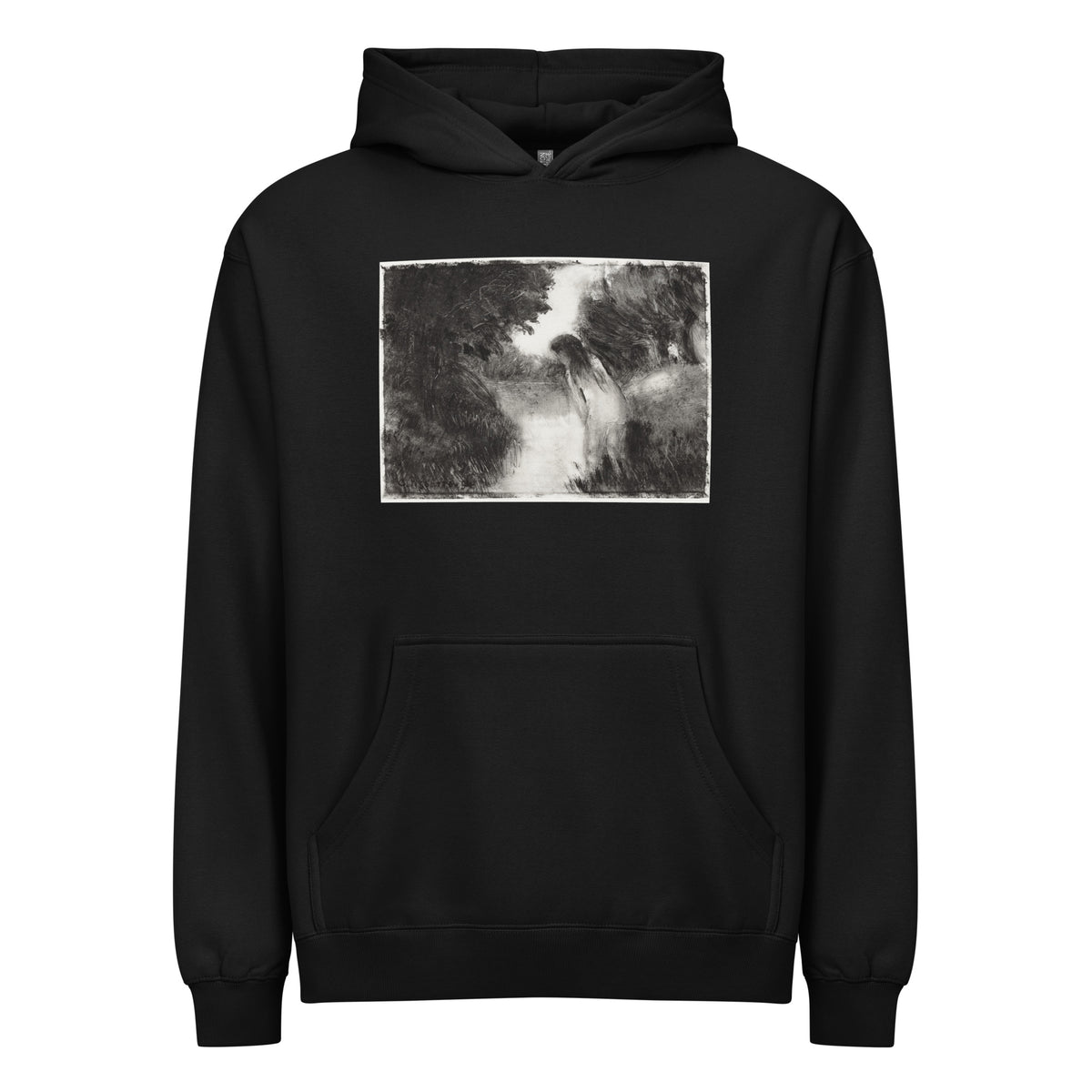 Black Hoodie A Bather Signature
