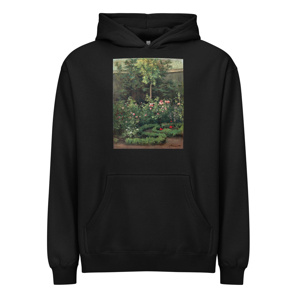 Black Hoodie A Rose Garden Signature
