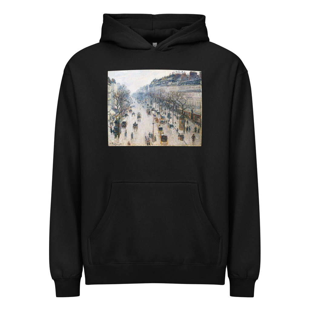 Black Hoodie The Boulevard Montmartre On A Winter Morning Signature