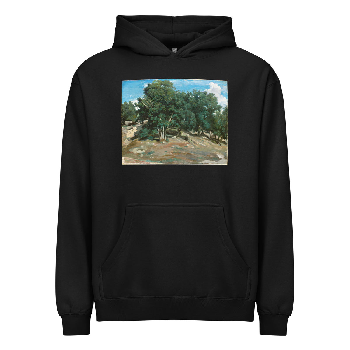 Black Hoodie Fontainebleau Oak Trees At Bas-Breau 1832 Or 1833 Signature