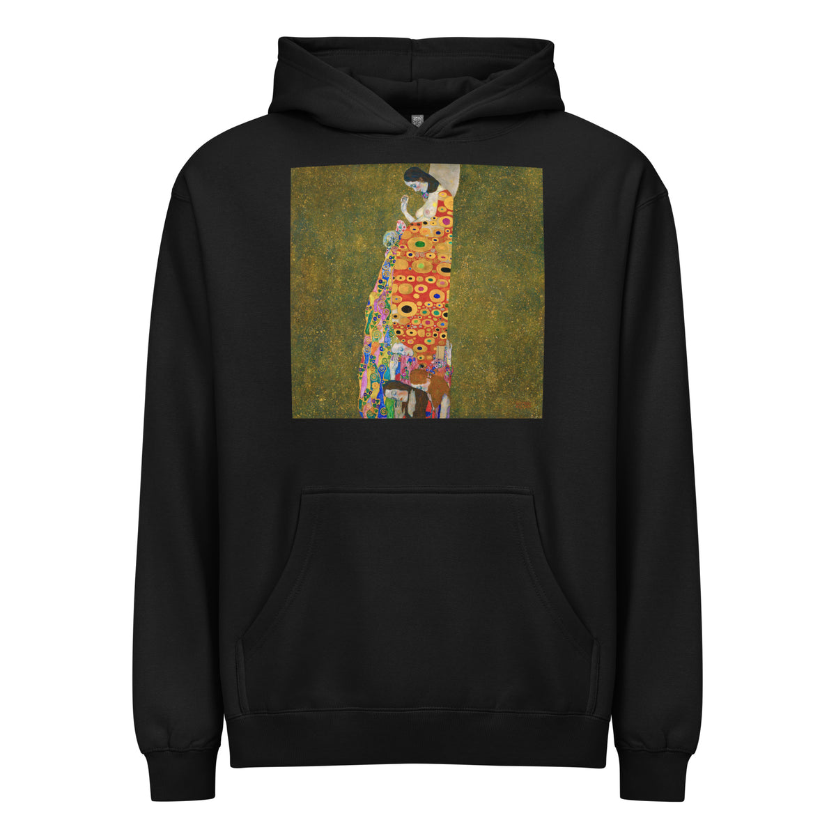 Black Hoodie Gustav Klimt Hope II Famous Painting Signature