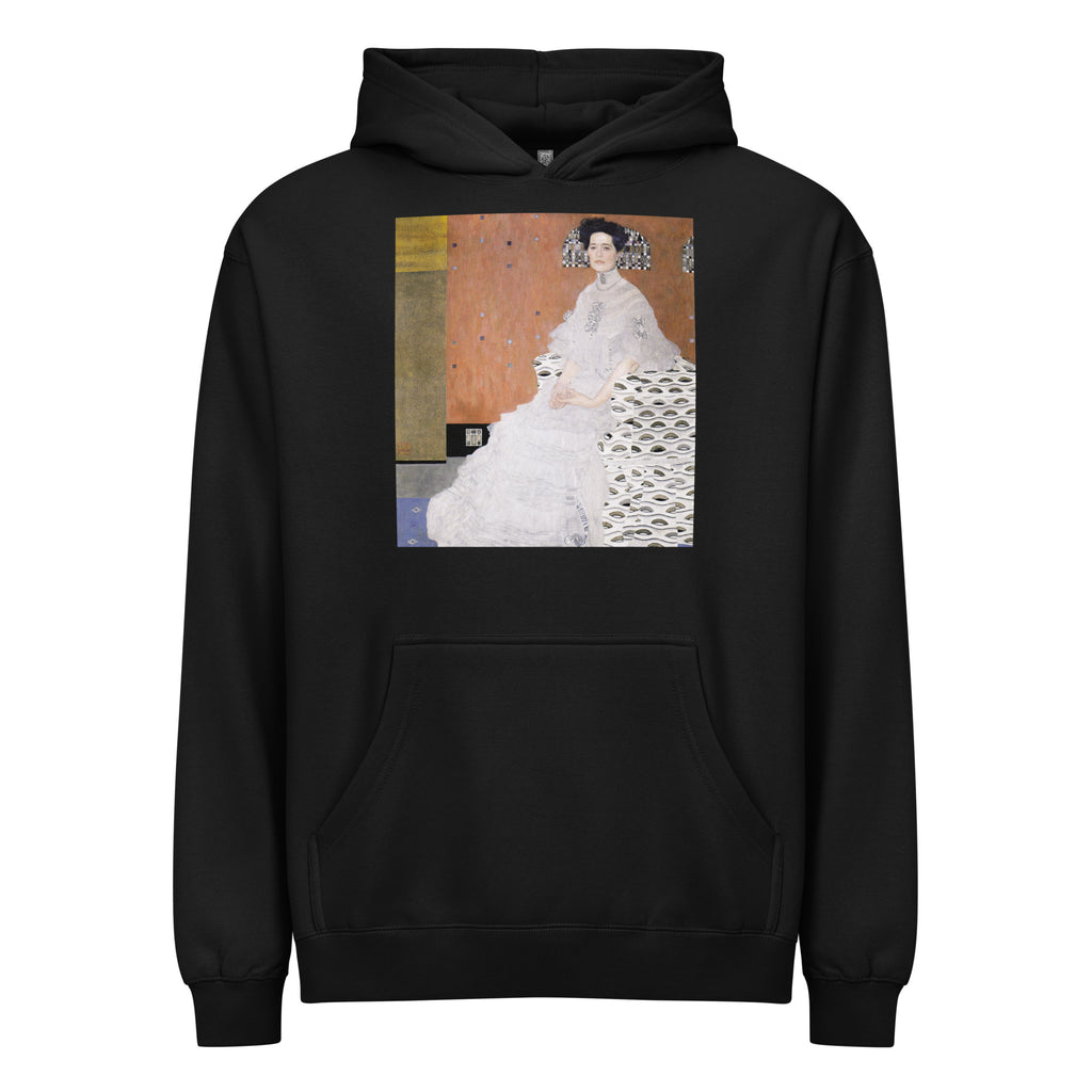 Black Hoodie Gustav Klimt Bildnis Fritza Riedler Famous Painting Signature