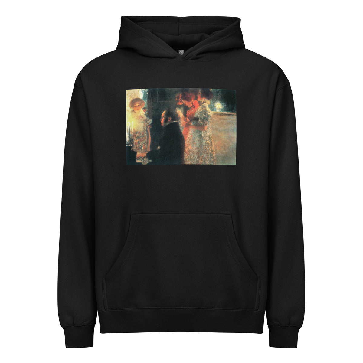 Black Hoodie Gustav Klimt Schubert At The Piano II Famous Painting Signature