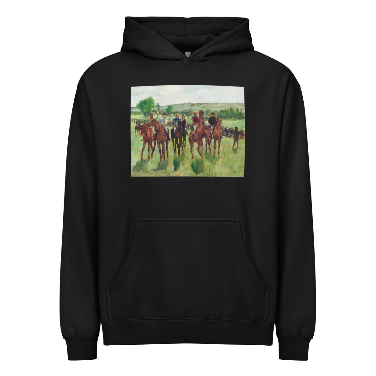 Black Hoodie The Riders Signature
