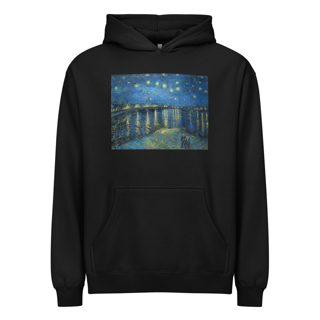 Black Hoodie Starry Night Over The Rhone Vincent Van Gogh 1888 Signature