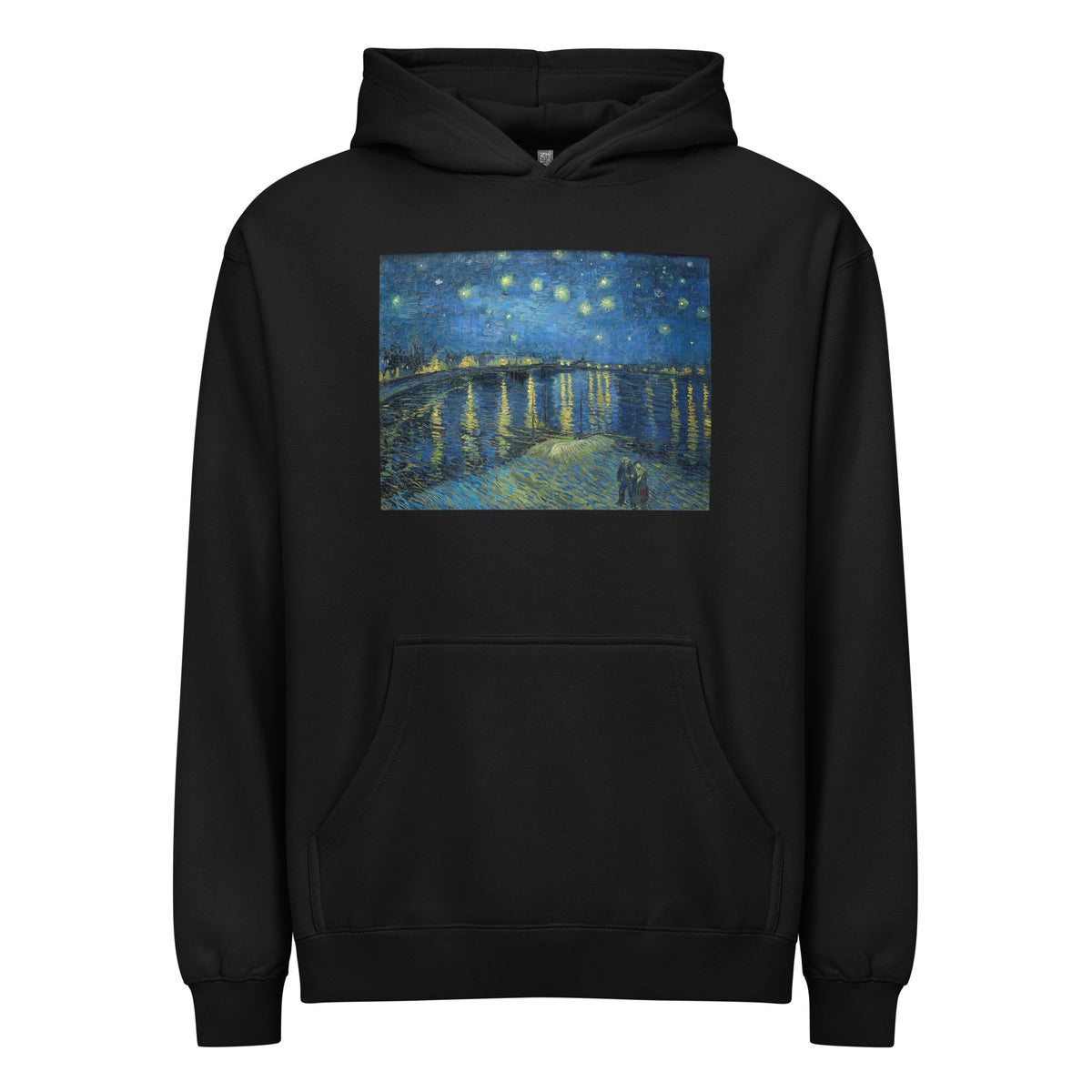 Black Hoodie Starry Night Over The Rhone Vincent Van Gogh 1888 Signature