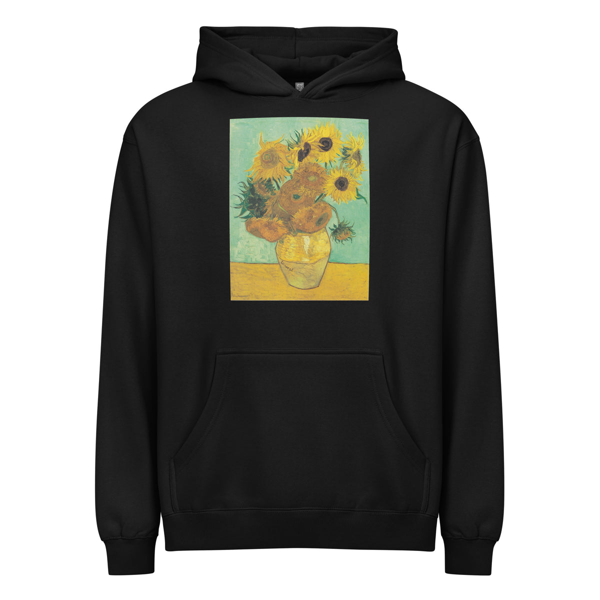 Black Hoodie Twelve Sunflowers In A Vase Vincent Van Gogh 1888 Signature