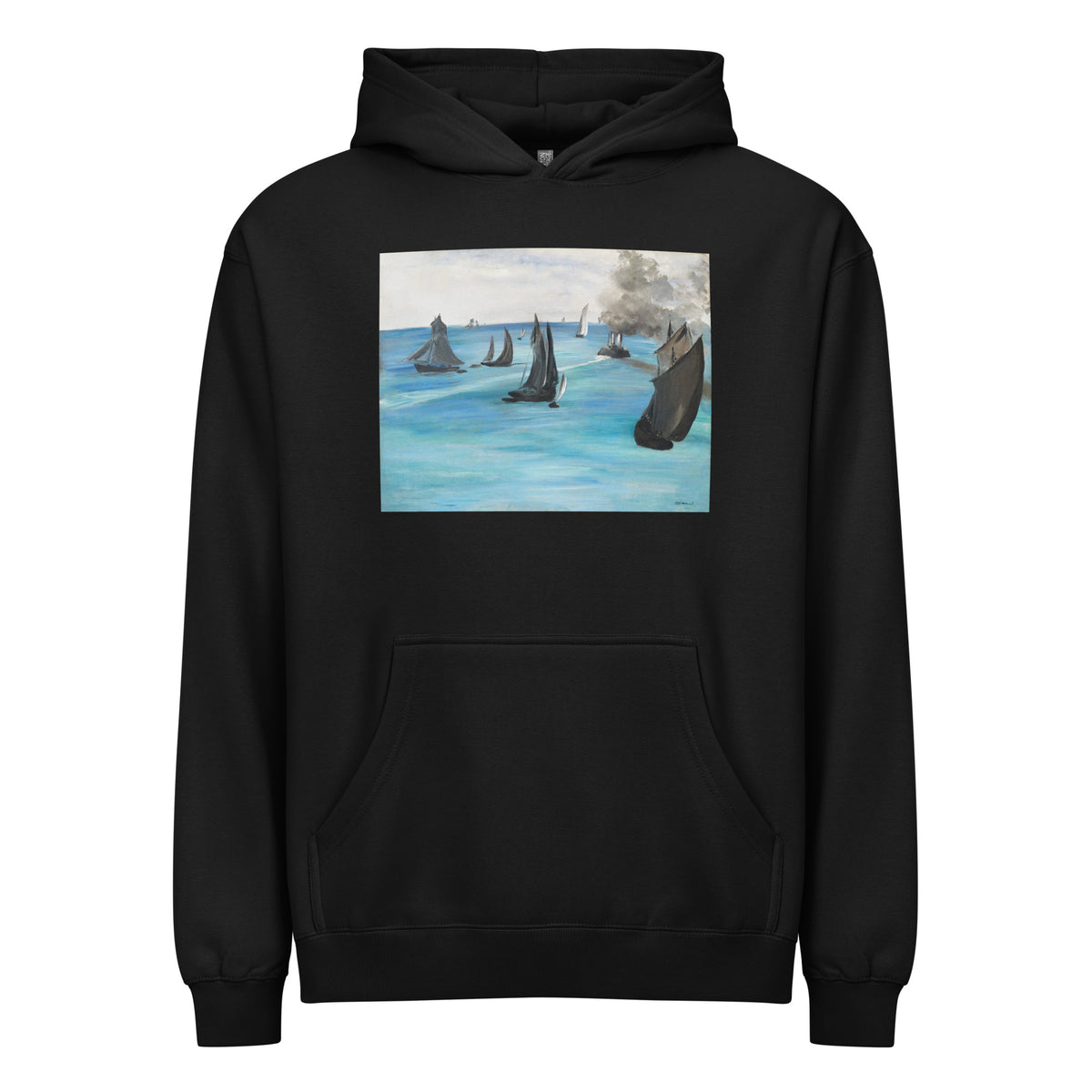 Black Hoodie Sea View Calm Weather Vue De Mer Temps Calme Signature