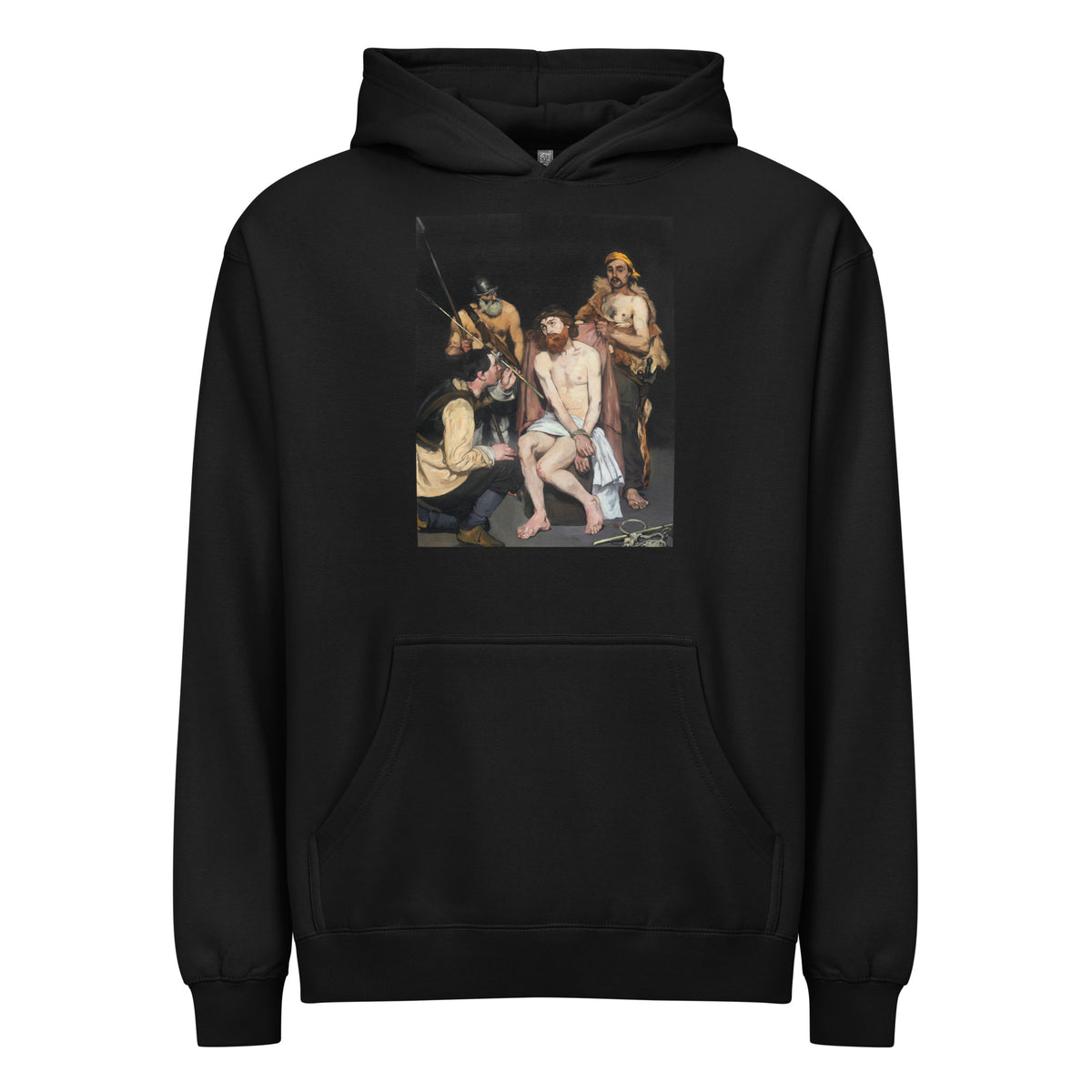Black Hoodie Jesus Mocked - The Soldiers 1865 Signature
