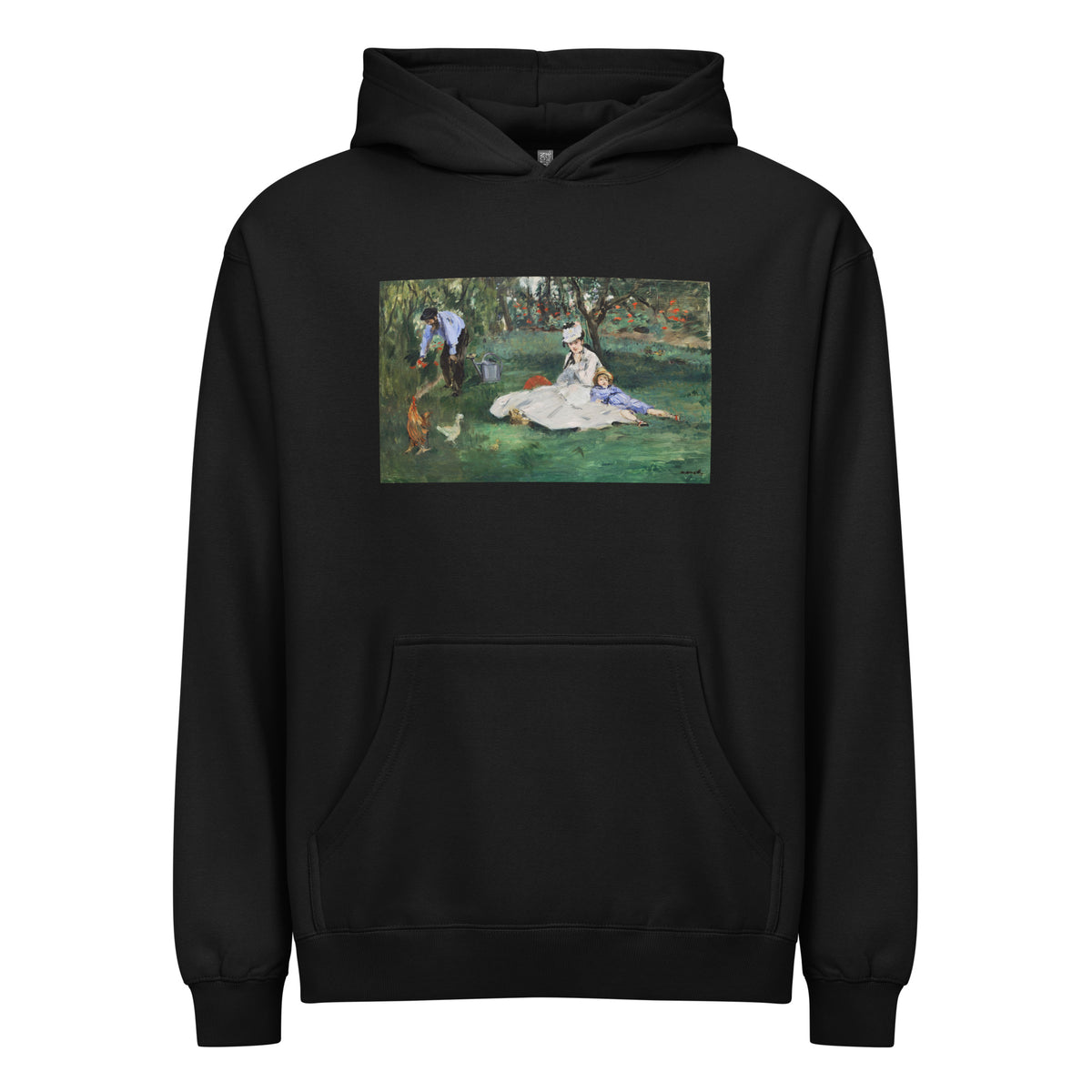 Black Hoodie The Monet Family In Their Garden At Argenteuil Signature