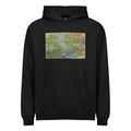 Black Hoodie Water Lily Pond Signature