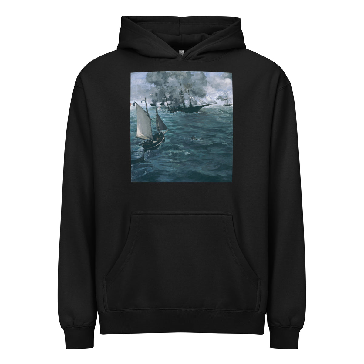 Black Hoodie The Battle Of The Kearsarge And The Alabama Edouard Manet 1864 Signature