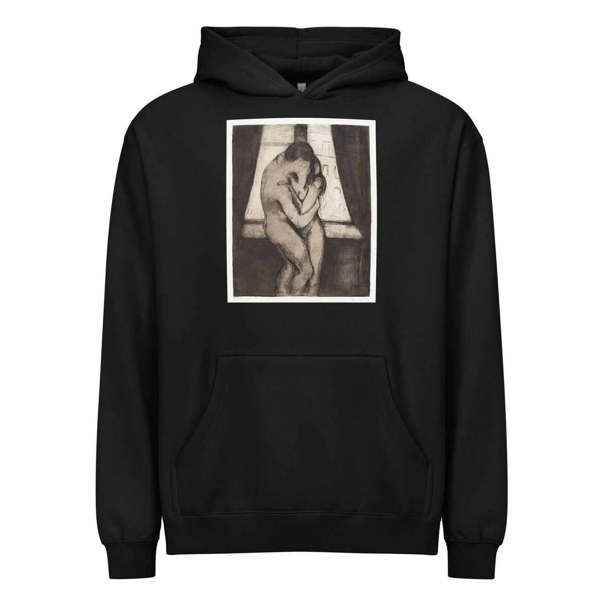 Black Hoodie The Kiss Signature