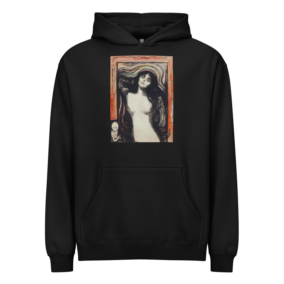 Black Hoodie Madonna Signature