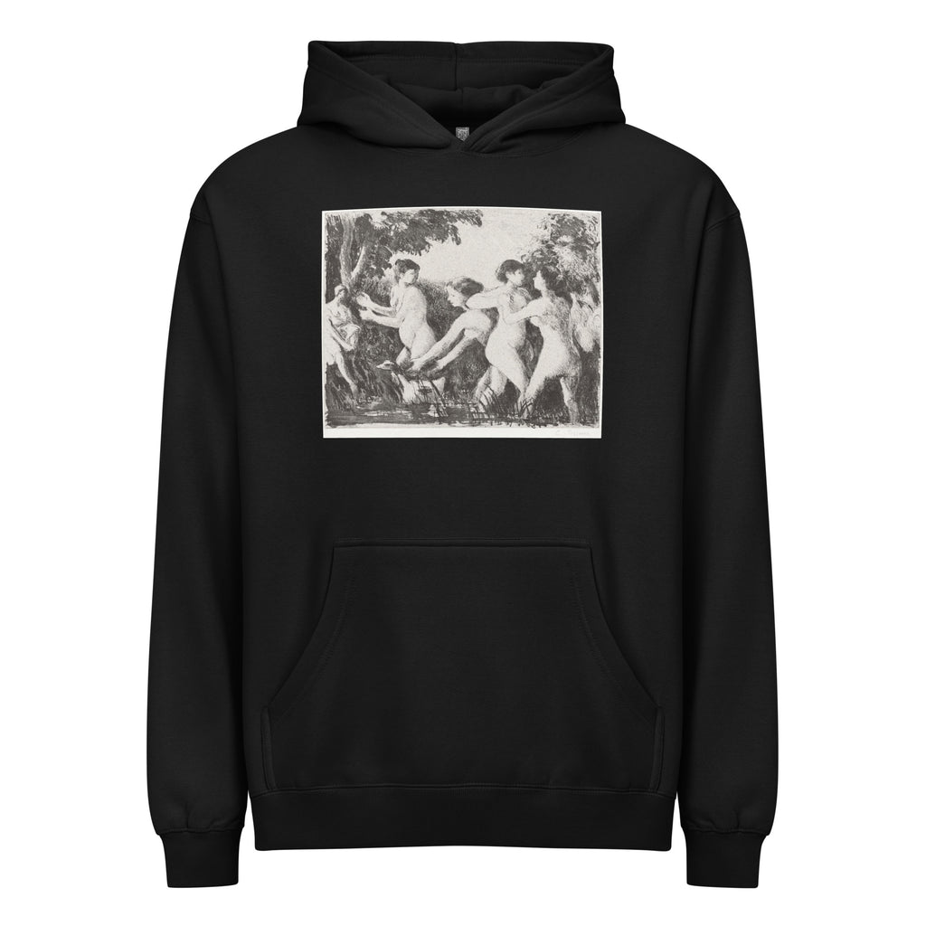 Black Hoodie Bathers Wrestling Signature