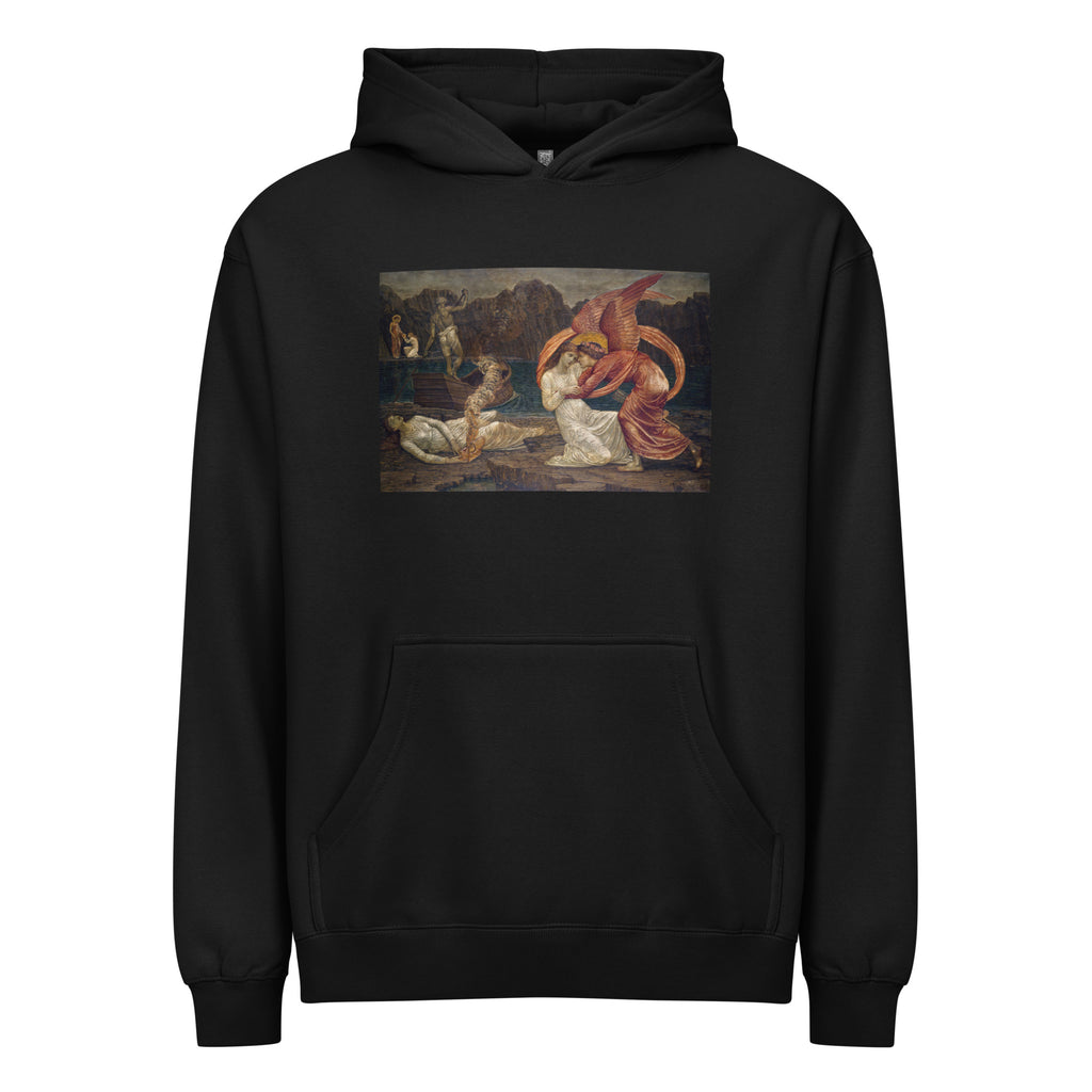 Black Hoodie Cupid And Psyche - Palace Green Murals - Psyche Receiving The Casket Signature