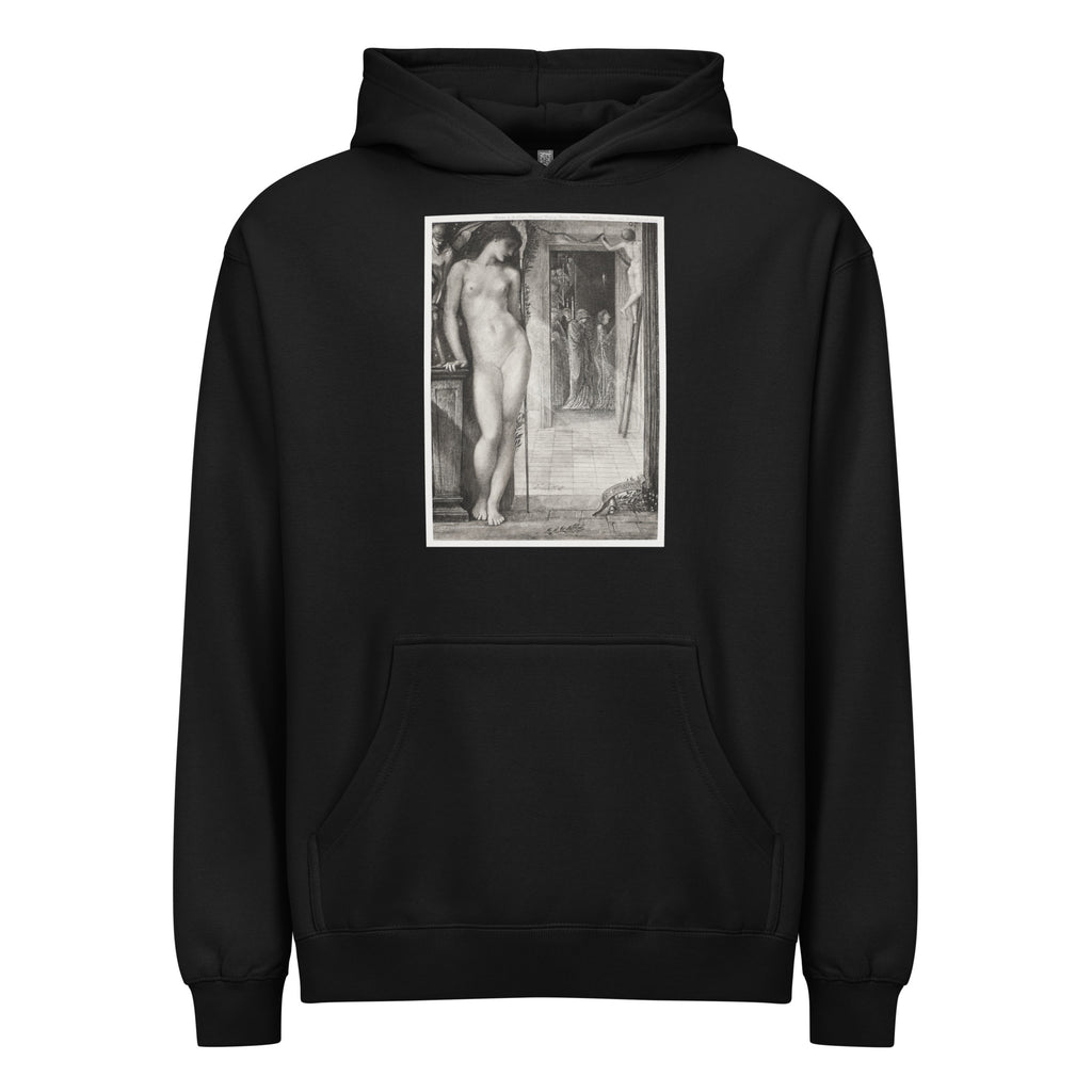 Black Hoodie Venus Epithalamia Print Signature
