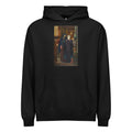 Black Hoodie The Wizard Two Figures In A Narrow Darkened Chamber A Bearded Man In A Heavy Robes Reveals A Convex Mirror To A Young Veiled Girl Behind A Drape Signature