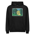 Black Hoodie Cemetery In The Forest Print Signature