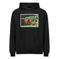 Black Hoodie Bathers Throwing Reeds Print Signature