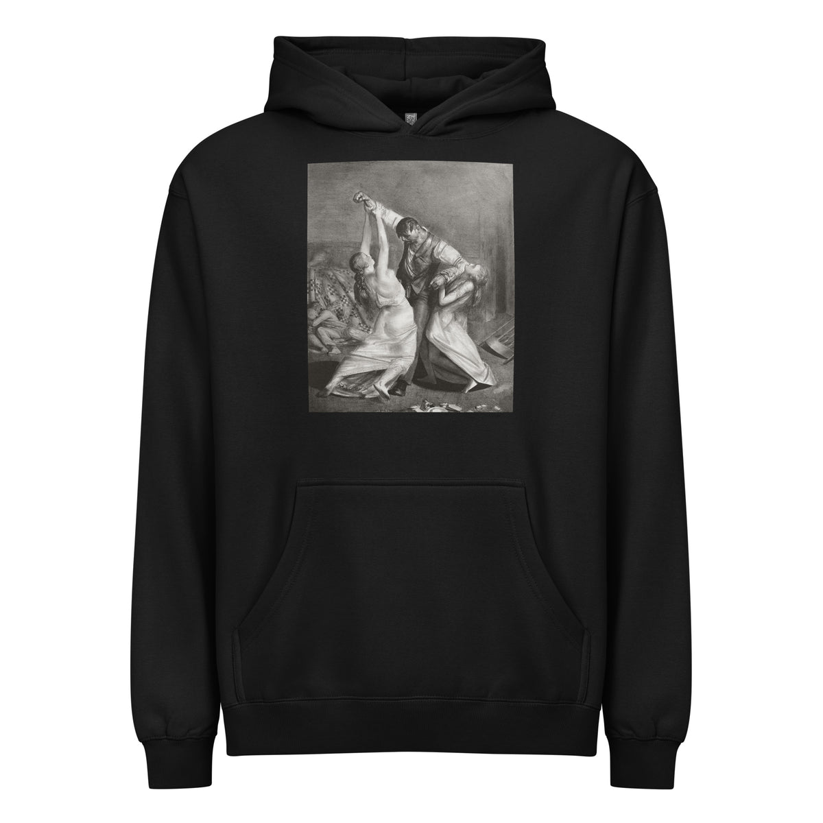 Black Hoodie The Drunk Print Signature