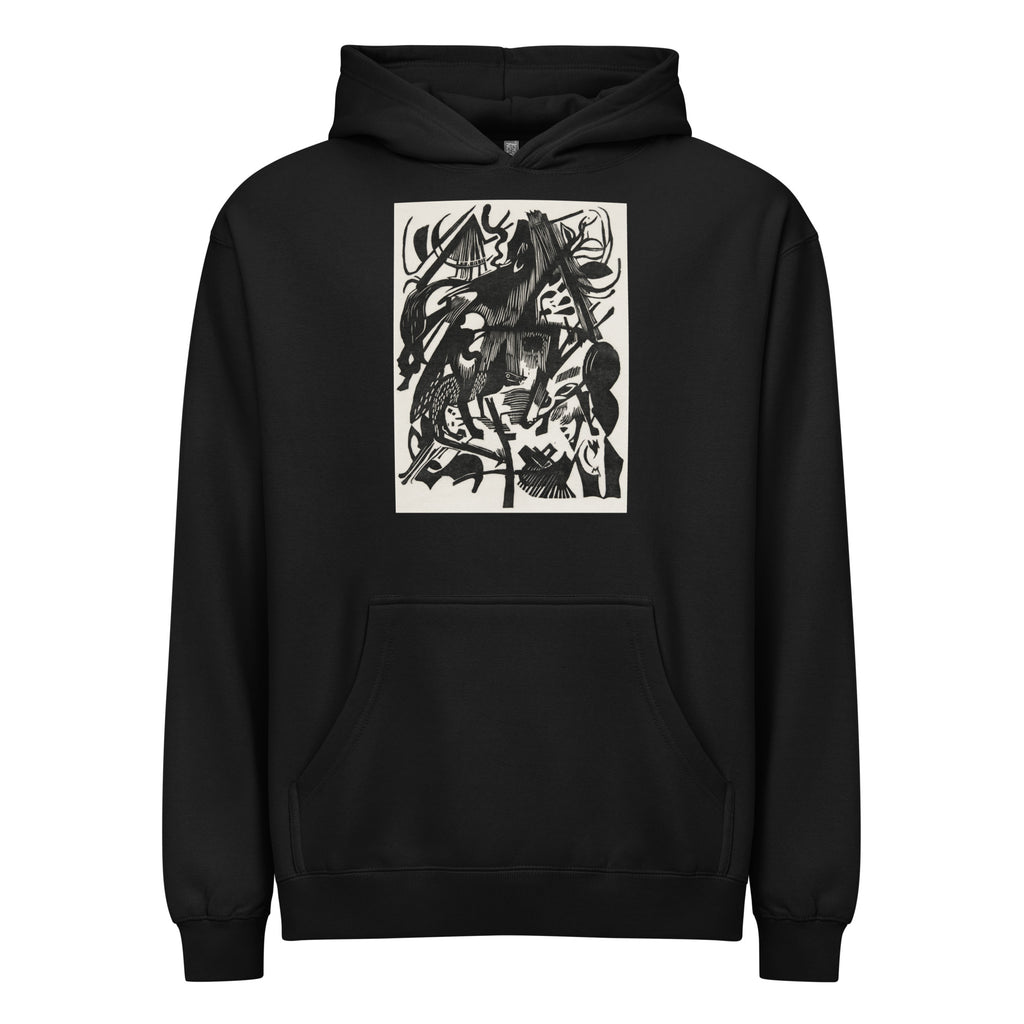 Black Hoodie Birth Of The Wolves Print Signature
