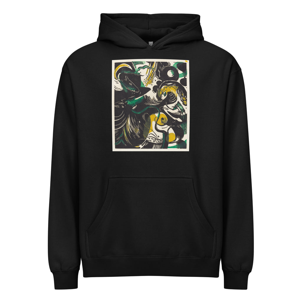 Black Hoodie Genesis II Schopfungsgeschichte II Print Signature